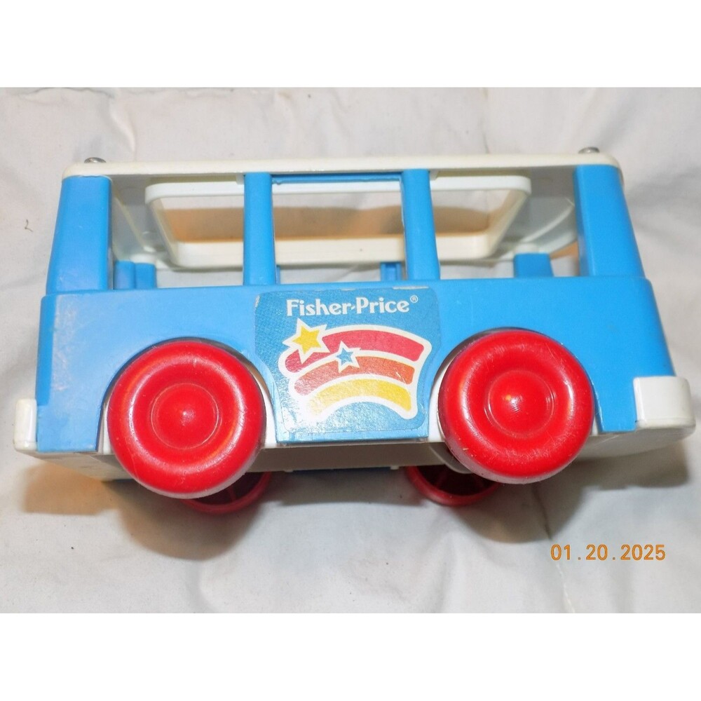 Vintage Fisher Price bus 1990